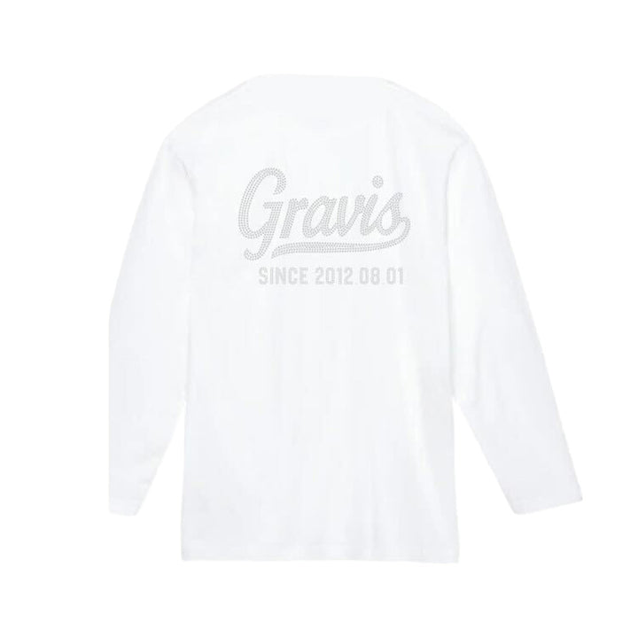 【継続販売】Gravisラインストーン長袖Tシャツ